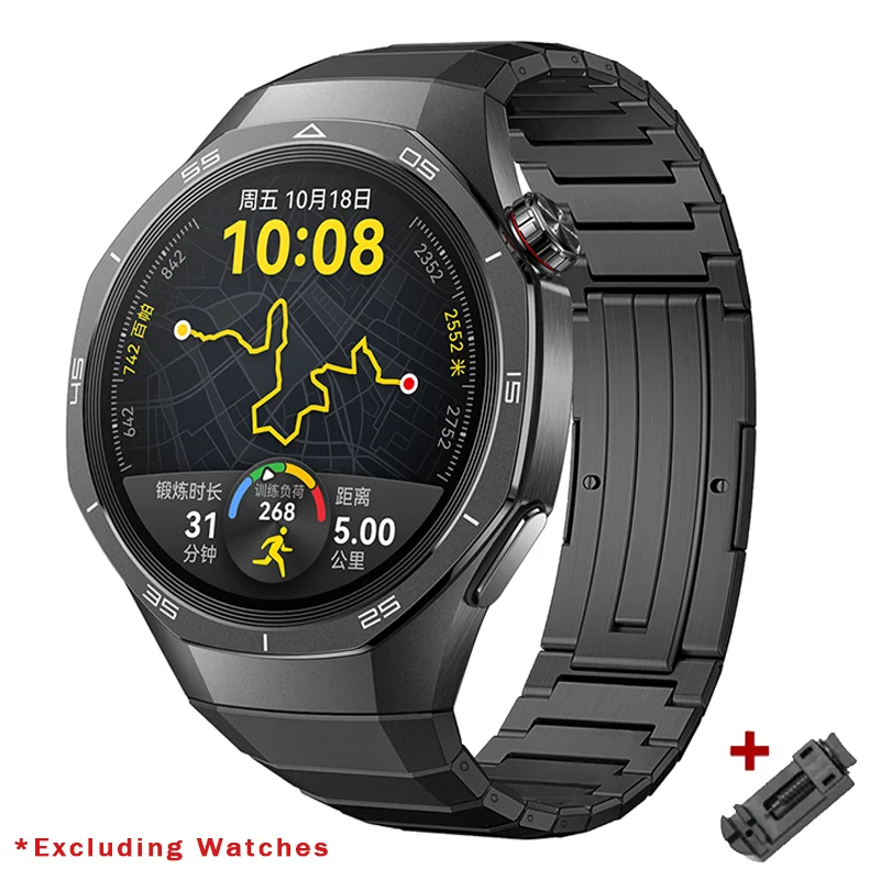 No Gaps Luxury Titanium Alloy Strap For Huawei Watch GT 5 Pro Metal Bracelet For Huawei Watch GT 5 Pro Business Band Correa image 4