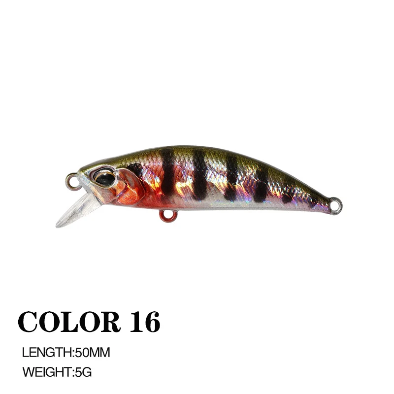 1PCS Black Minnow Lure 5cm 5g Minnow Fishing Lure Artificial Jerkbait Quality Hooks Wobbler Crankbait Fishing Lure Tackle