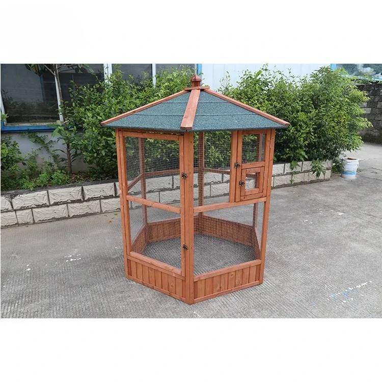 Customized design wholesale breeding bird cage large wooden bird cages for sale pet house