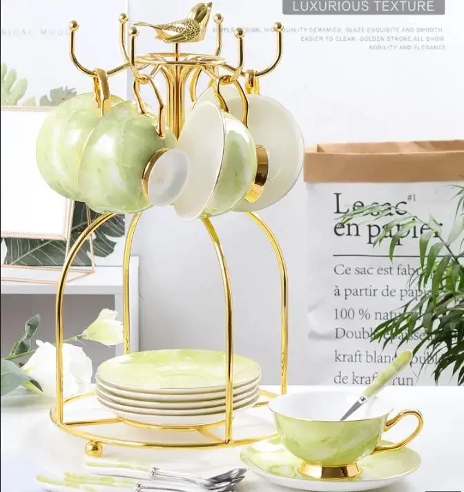 

Мраморная костяная фарфоровая чайная чашка, набор ложек с блюдцем, 200 мл, фарфоровая керамическая чашка для кофе, эспрессо, Прямая поставка