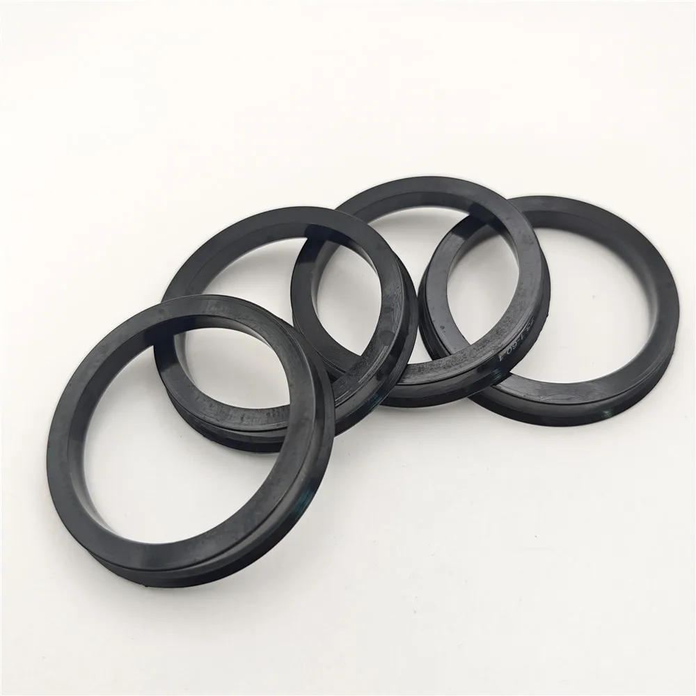 4 pezzi Mozzo ruota in plastica per auto Anelli centrali Foro centrale 73.1-57.1 66.6-57.1 73.1-60.1 73.1-66.6 67.1-60.1 73.1-56.1 73.1-54.1 Nero