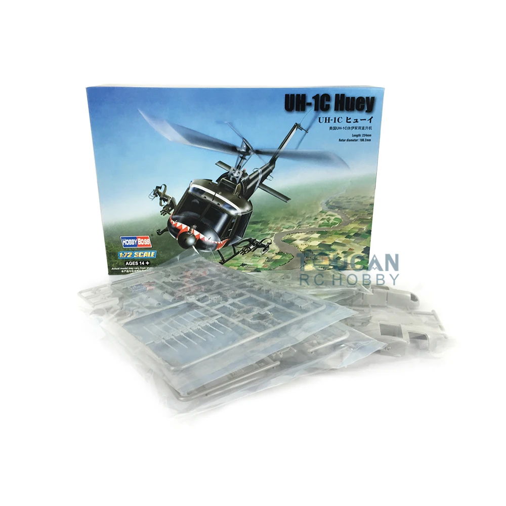 Hobby Boss 87229 1/72 Scale US Army UH-1C Iroquois Huey Helicopter Plane Model TH06271-SMT2