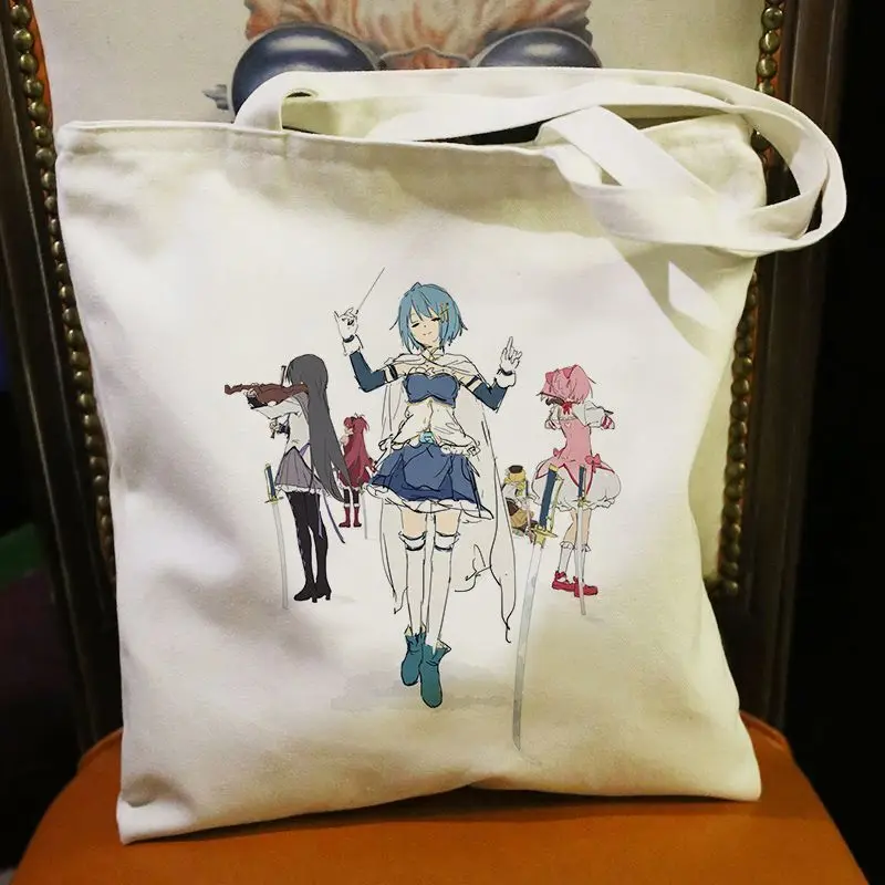 Nova puella magi magica kaname madoka akemi homura lona ombro portátil crossbody bolsa lateral senhoras presente