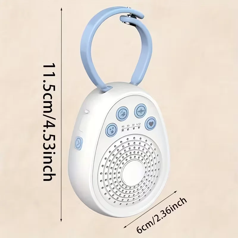 

Portable Relaxing Sleep White Noise Sleep - Rechargeable 1000mAh Battery/USB, 20 Soothing Natural Sound Machine, Portable Mini