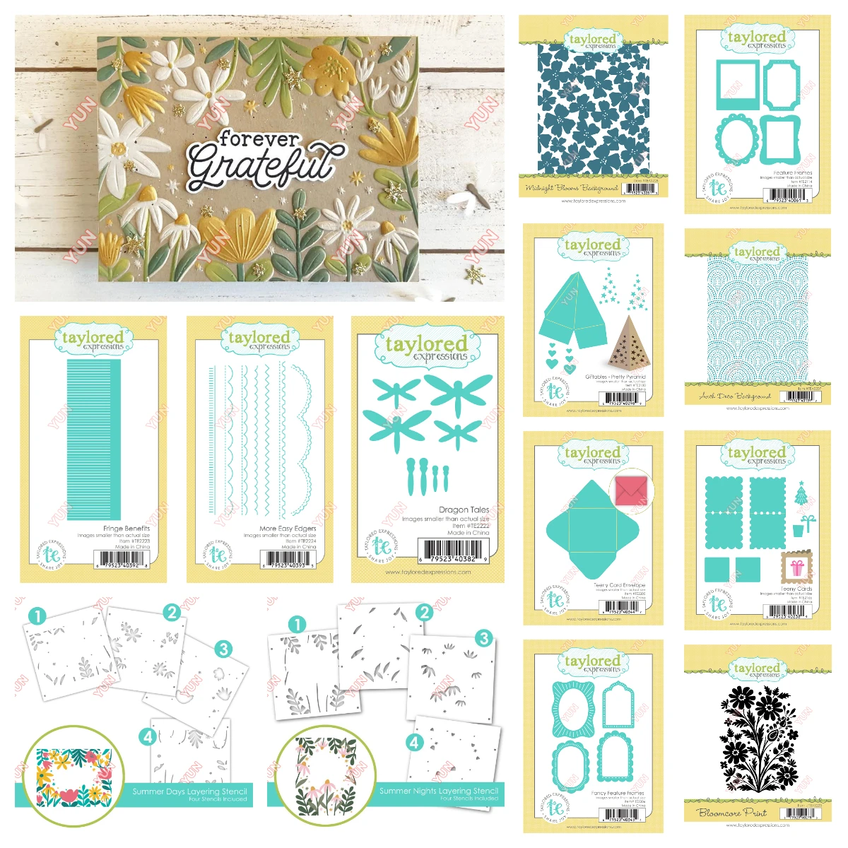 

New 2025 Summer Days Layering Stencil Stamps Dies Teeny Card Envelope Fancy Feature Frames Die Set DIY Scrapbooking Photo Gift