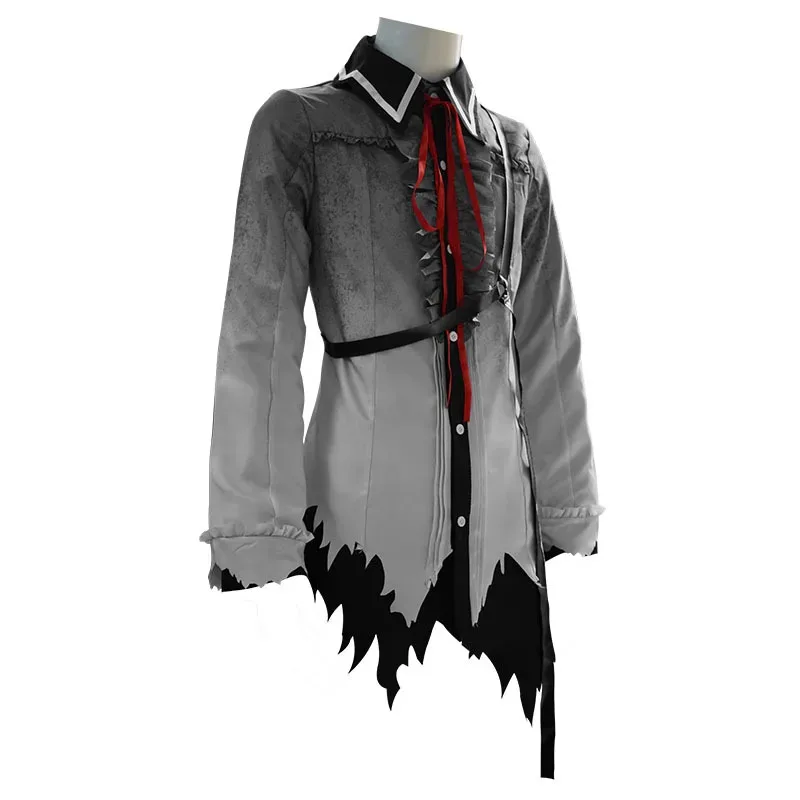 Dd12Project Sekai colorido escenario hazaña Cosplay disfraz peluca Vocaloid Miku KAITO camisa con correa negra oscura trajes de cumpleaños de Halloween