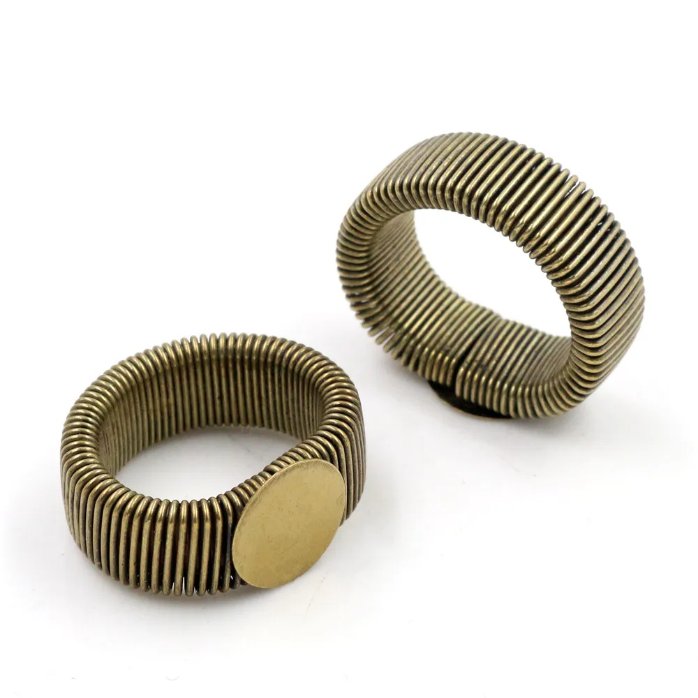 12mm 10pcs 3 Colors Plated Brass Adjustable Ring Settings Blank/Base,Fit 12mm Glass Cabochons,Buttons;Ring Bezels