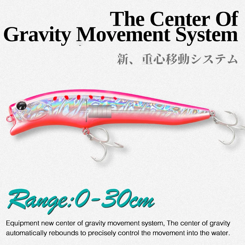 TSURINOYA Floating Minnow 120F Ultra Long Casting Beach Fishing Lure 120mm 20g 0-30cm GORGO Saltwater Seabass Flounder HardBaits