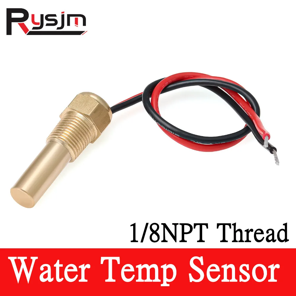 

HD 1/8NPT Water Temperature Sensor Temp Sender CX4003 Auto Alarm Water Temp Sensor 1600-22ohm