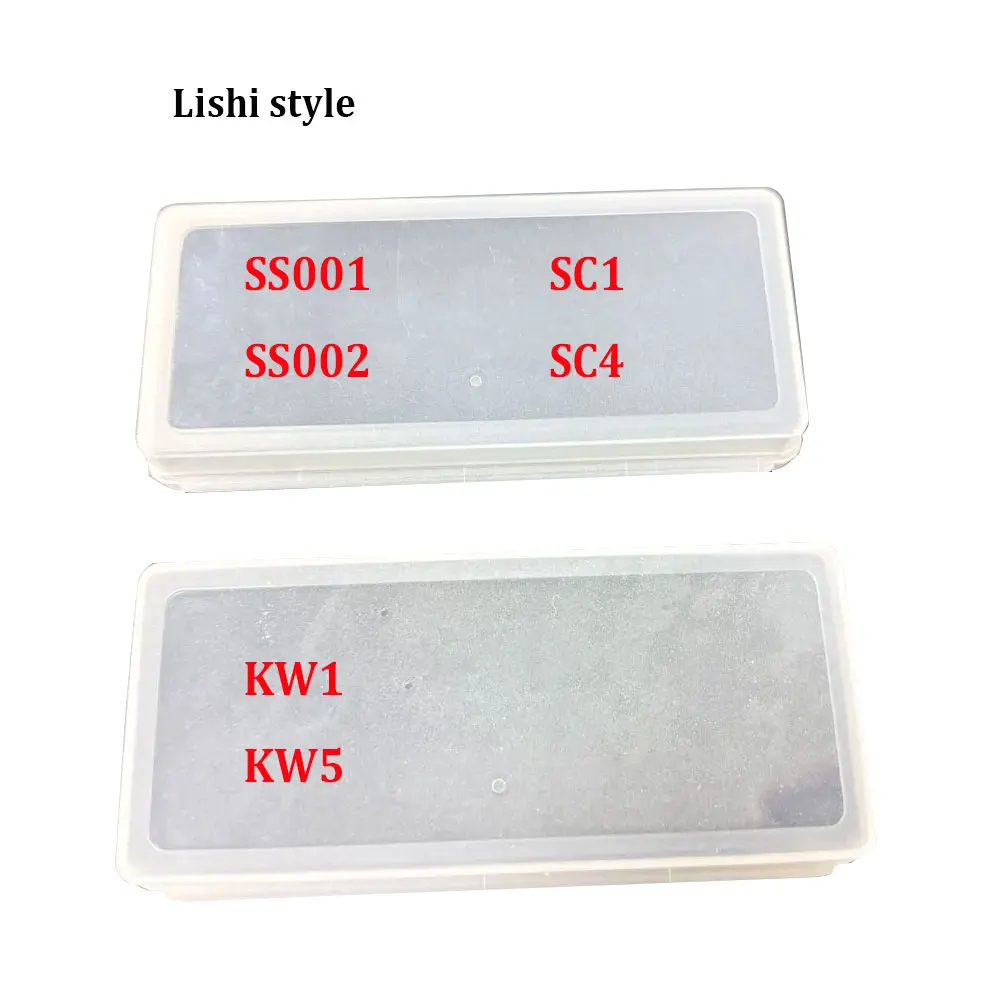 Lishi Style 2 in 1 Tool SS001 SS002 PRO SC1 SC4 KW1 KW5 Tools for S-Groove Door Lock,Pro 2 in 1 Decoder and Pick Tools