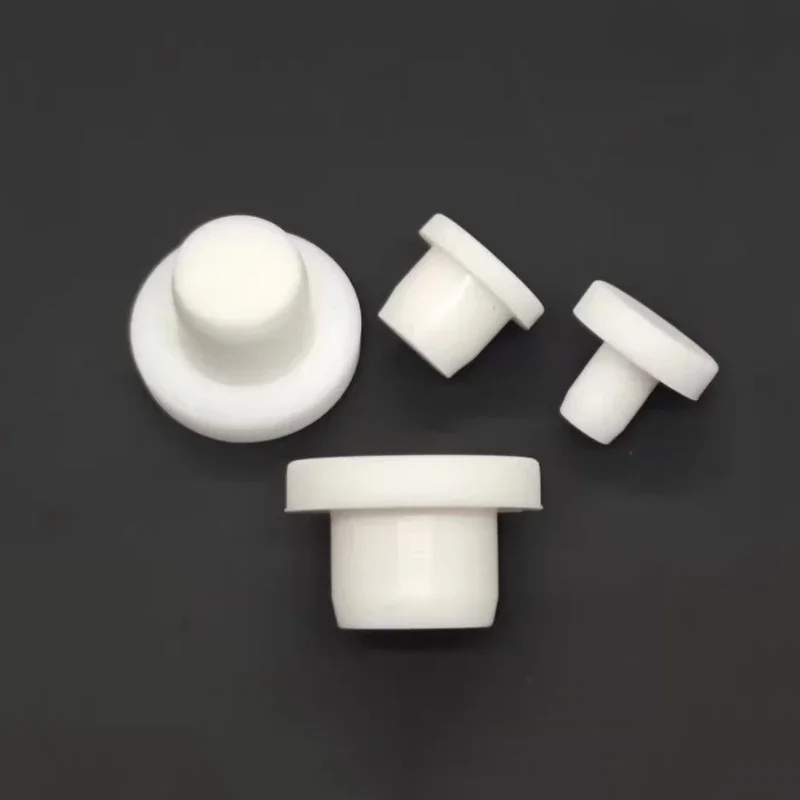 White Solid Sealing Plug 2-14mm Silicone Rubber Hole Caps T-shaped Seal Stopper High TEMP Dustproof Plug Inserts Bungs End Cap