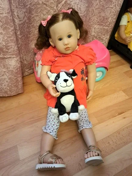 

DLS Artist Painted 84cm Finsihed Doll Reborn Baby Louisa Real Photos Limited Supply Dolls For Children