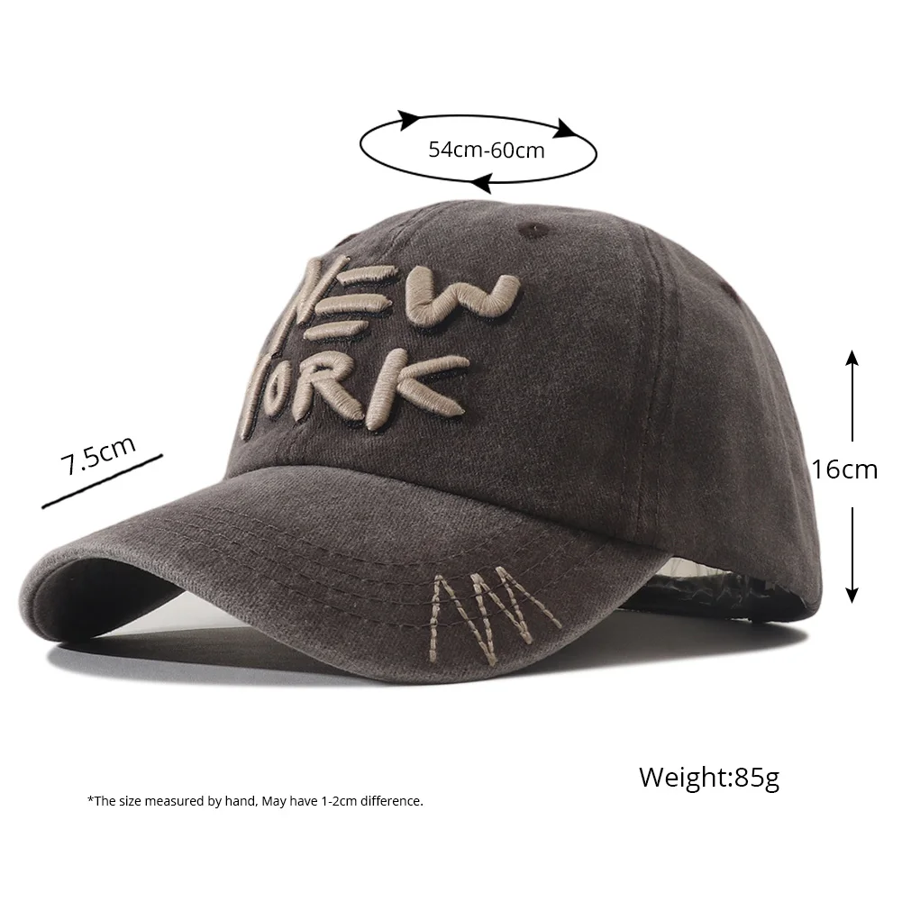 ثلاثية الأبعاد نيويورك قبعة بيسبول مطرزة قابل للتعديل القطن Snapback قبعة للجنسين في الهواء الطلق الشارع الشهير بلغت ذروتها قبعات للنساء الرجال ظلة