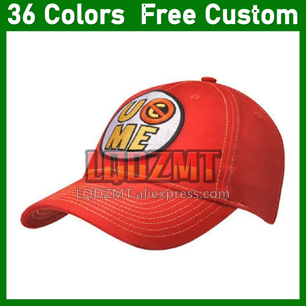 100 Colors Unisex Embroidery Hip-hop Hats Outdoor Adjustable Casual Baseball Caps Free Custom Wrestling Sports Cap Sunscreen Hat