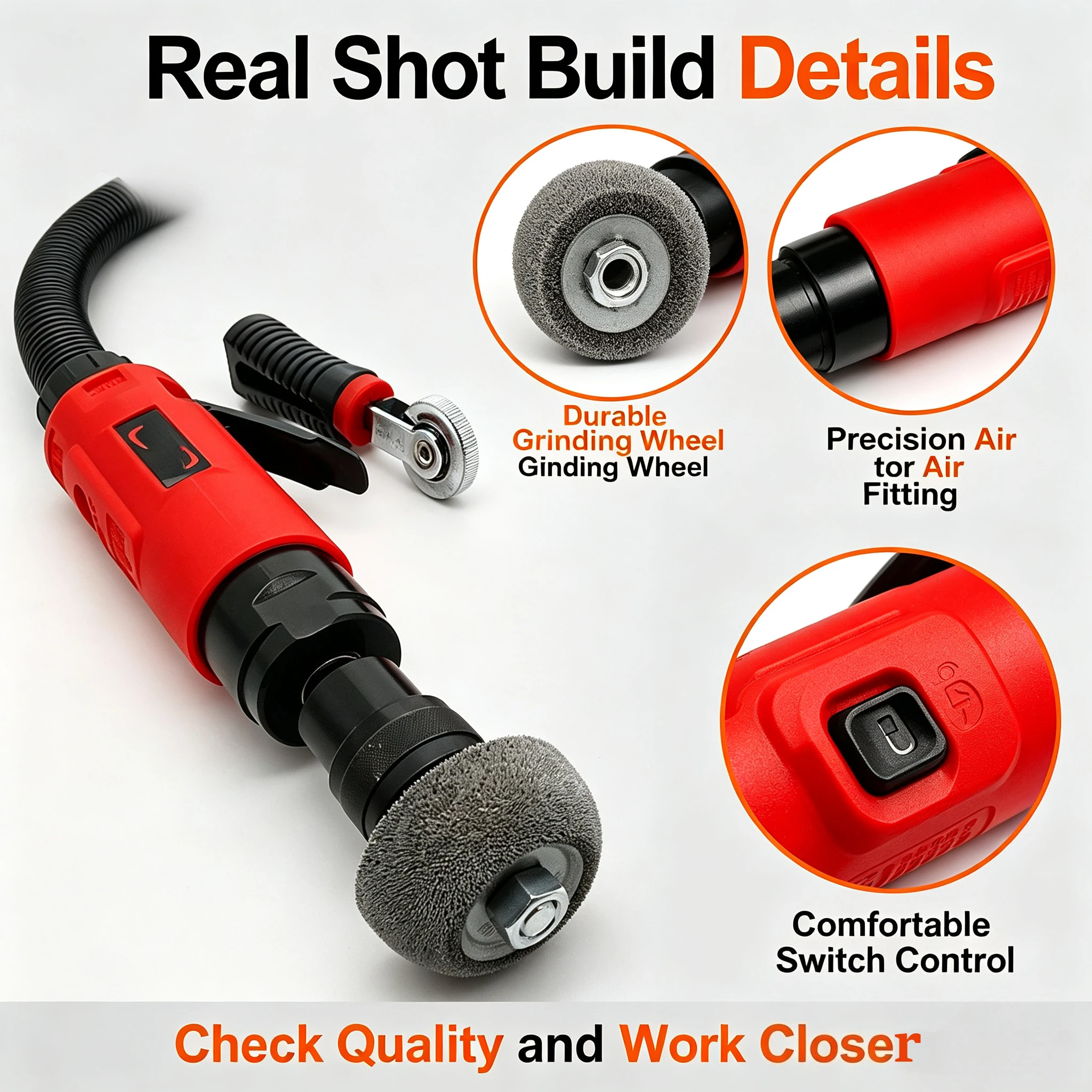 Low Speed Grinder Auto Tire Repair Pneumatic Carving Mill Tire Repair Angle Grinder Tire Repair Tool
