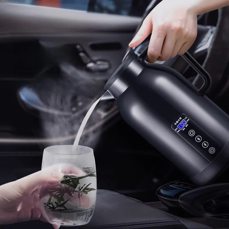 

Автомобильный универсальный чайник-термос из нержавеющей стали с большой емкостью для подогрева воды 24В, для использования на природе...