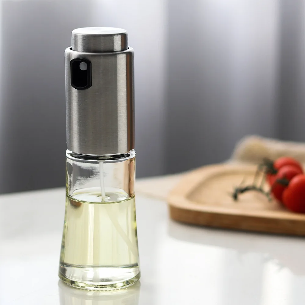 

70ml Stainless Steel Oil Spray Olive Oil Spray Bottle Kitchen Cooking Dispenser Camping Baking Vinegar Soy Sauce Spray Container