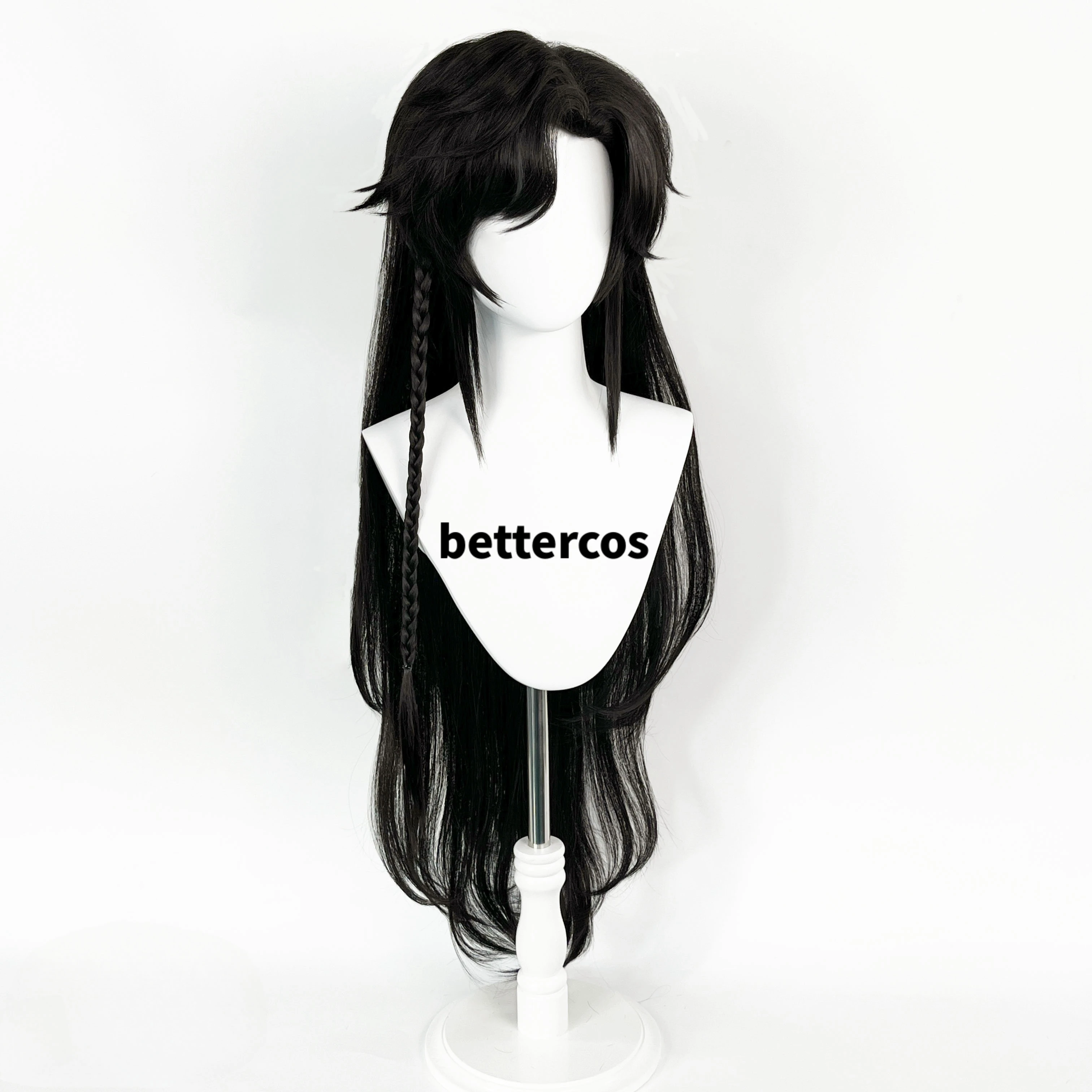 Hua Cheng Xie Lian Wig Heaven Officials Blessing San Lang Cosplay Tian Guan Ci Fu Wig Black Heat Resistant Synthetic Hair Wigs