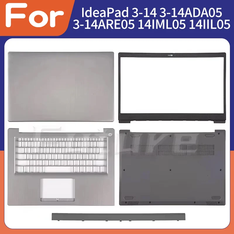 

Новинка для IdeaPad 3-14 3-14ADA05 3-14ARE05 14IML05 14IIL05 2020, задняя крышка ЖК-дисплея, рамка для упора для рук, нижняя часть корпуса, шарнирная крышка, серебристая