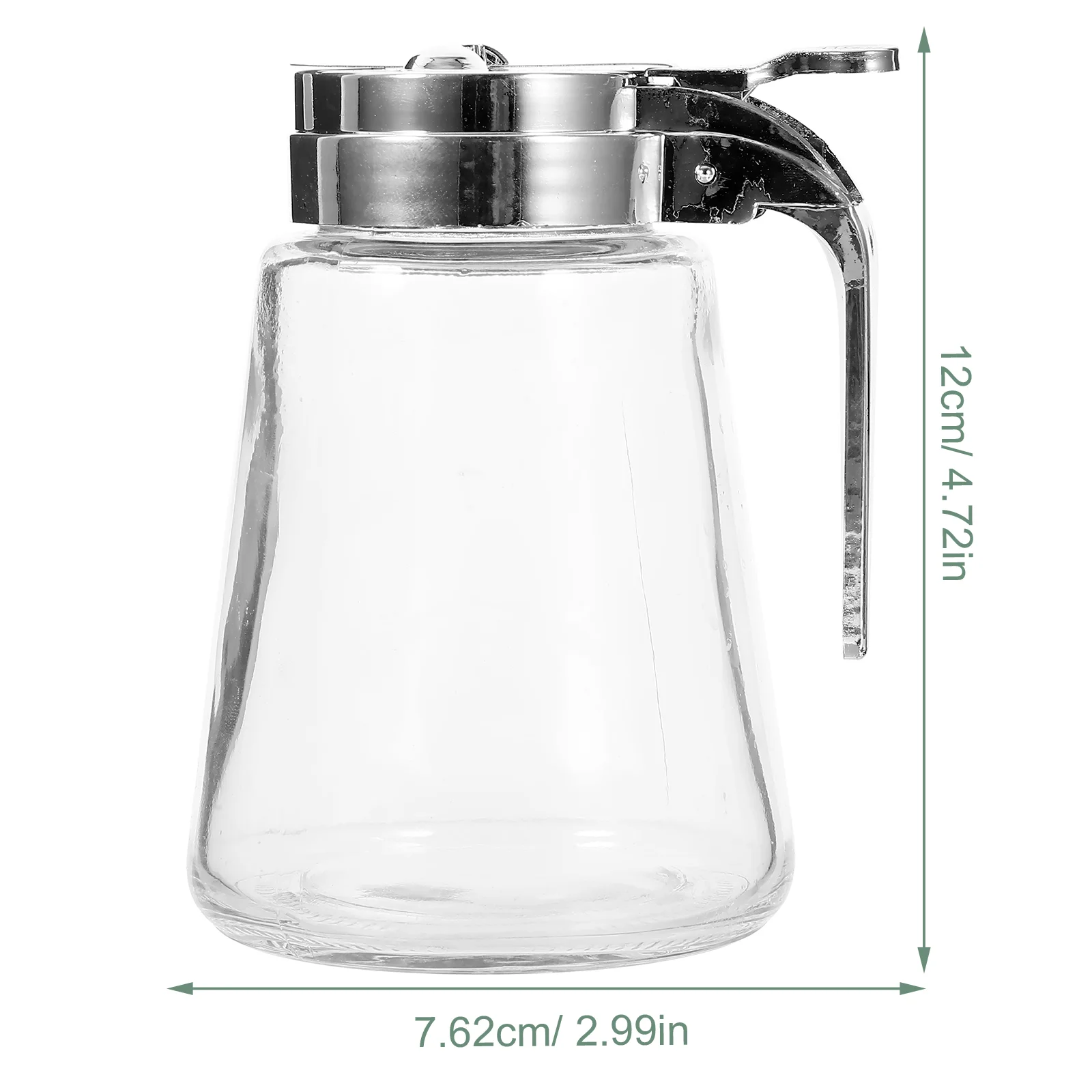 2 Pcs 300ml Glass Oil Dispenser Honey Creamer Syrup Condiment Bottle Leak Proof Kitchen Storage Elegant Design Safe Material