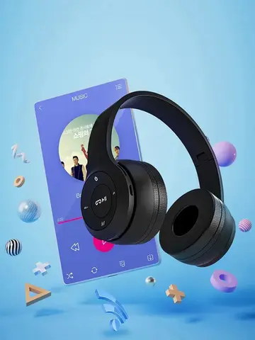 Fone Wireless Bluetooth Headphones HIFI Stereo Foldable P47 Earphones Kid Helmet Gift With Microphone Support SD Card For iPhone
