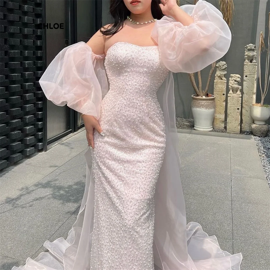 Ligne A robes 2025 robes de soirée de luxe robe de luxe épaules dénudées robes de soirée luxueuses pour femmes pour les occasions spéciales bal