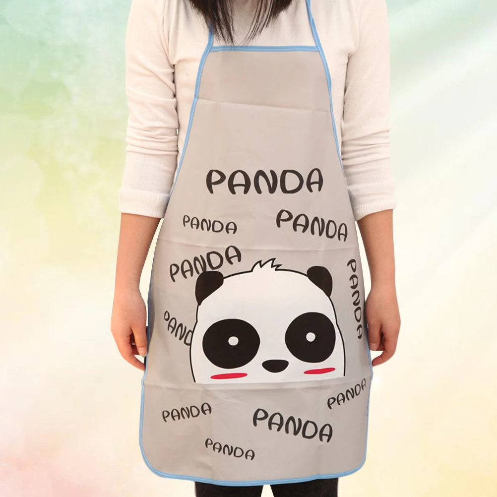 

Waterproof Apron Oil Cute Cartoon Printed Loose Soft Premium Patterned Machine Washable Kitchen Cooking Bib Unisex