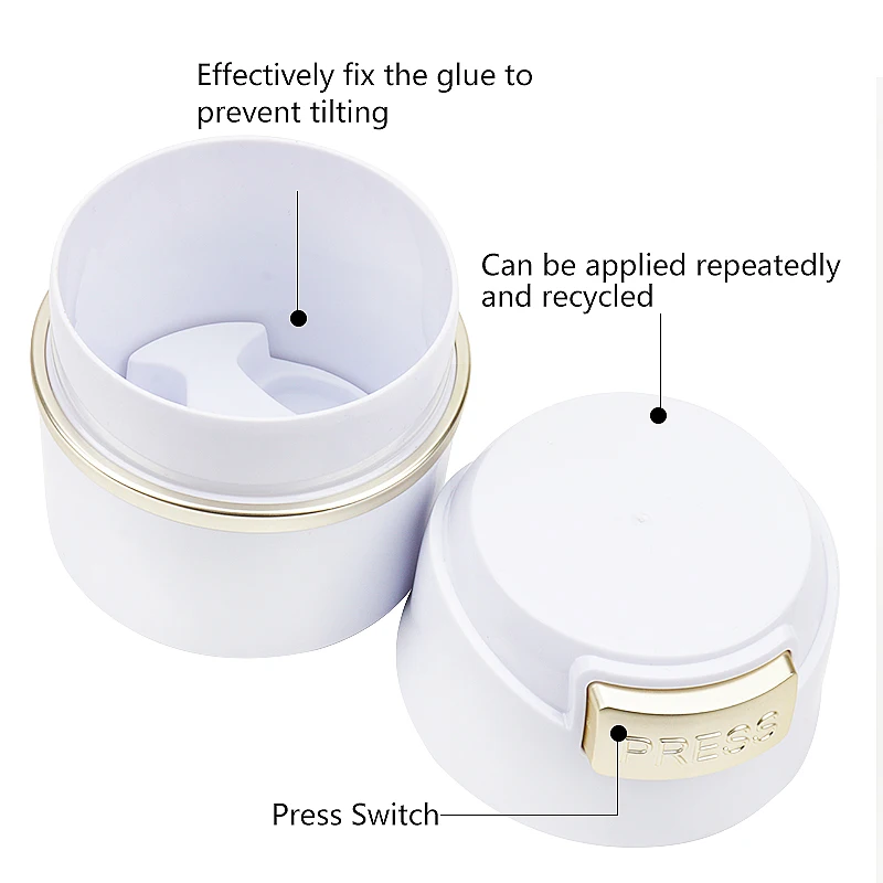 Eyelash Glue Storage Tank Container Lash Lifting Individual Adhesive Stand Storage Jar Eyelashes Extension Supplies Makeup Tool