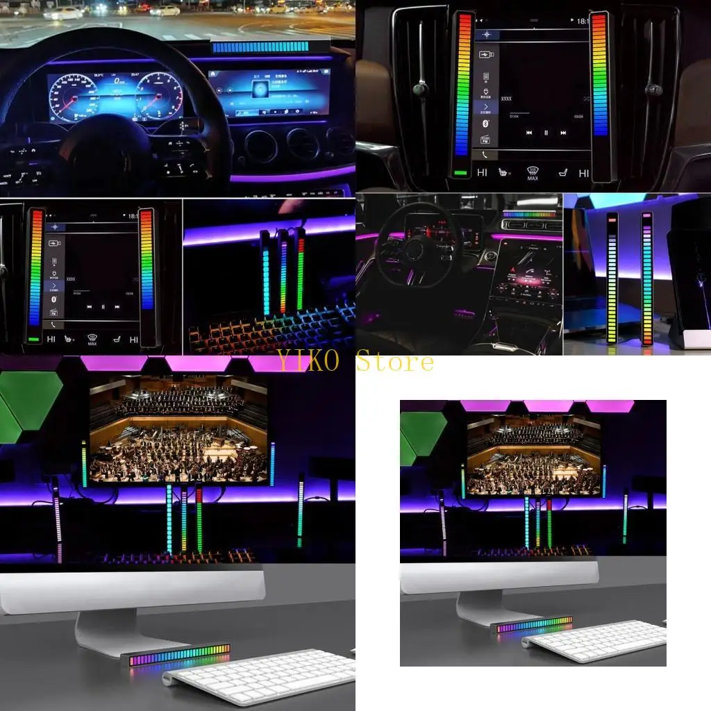 K32C xe LED LED nhịp điệu Bầu khí quyển Đèn RGB Ánh sáng Thanh Light Light