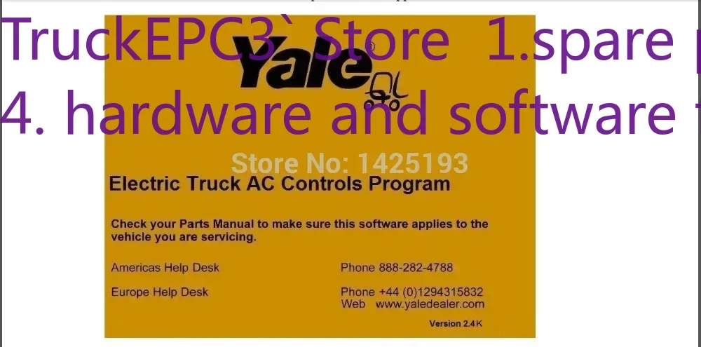 TruckEPC3 Yale Electric Truck AC Controls Program ETACC v2.4K