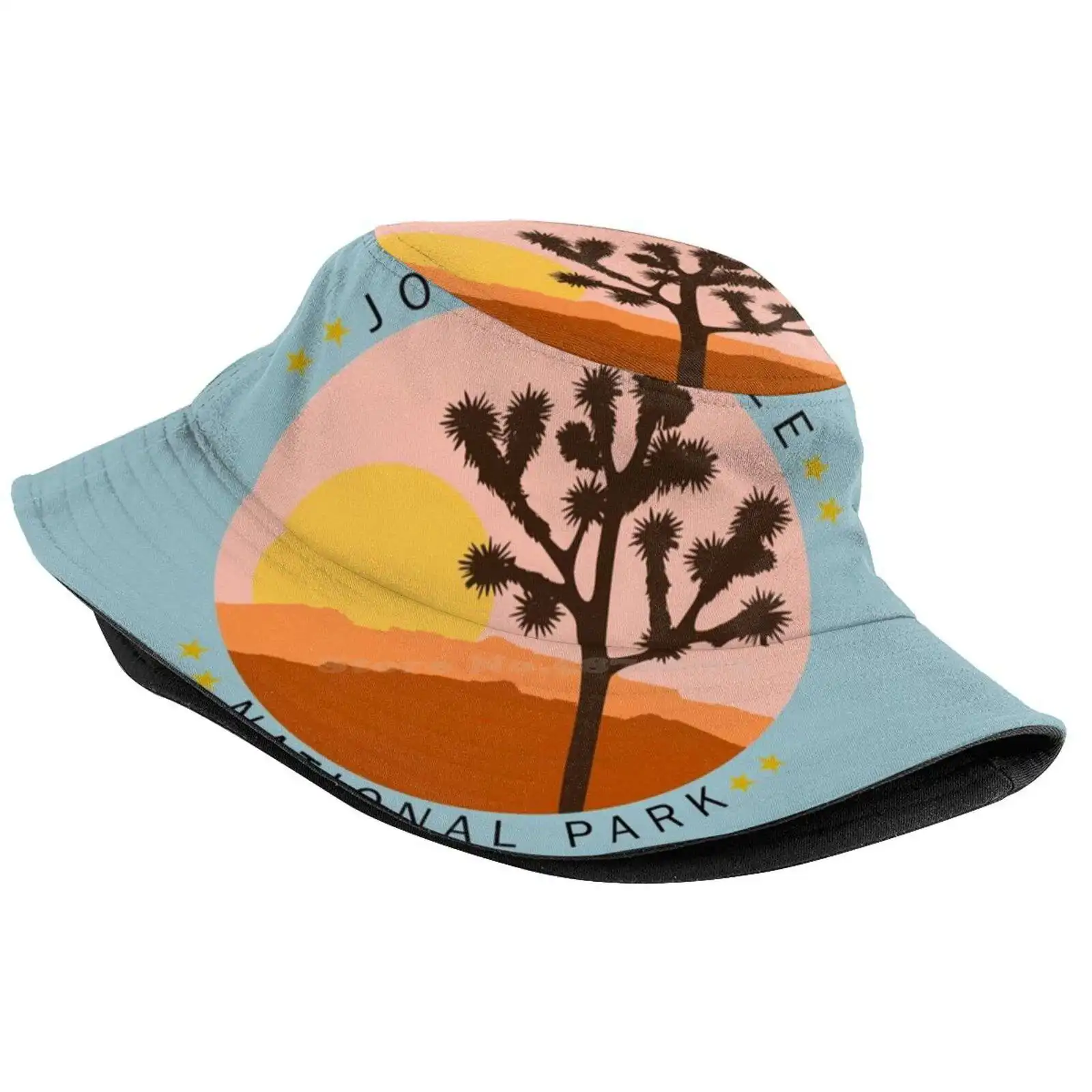 Joshua Tree Sun Cap Fisherman Hat Bucket Hats Joshua Tree National Park Adventure Camping Cactus Mojave Desert Valley Climbing