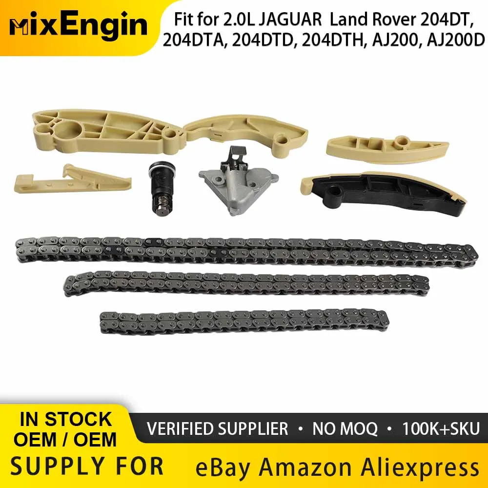 

Engine Parts Timing Chain Kits Fit 2.0 L For JAGUAR XE Land Rover Discovery 204DTA AJ20D4 204DTH AJ20D4 AJ21D4 L550 2.0L Diesel