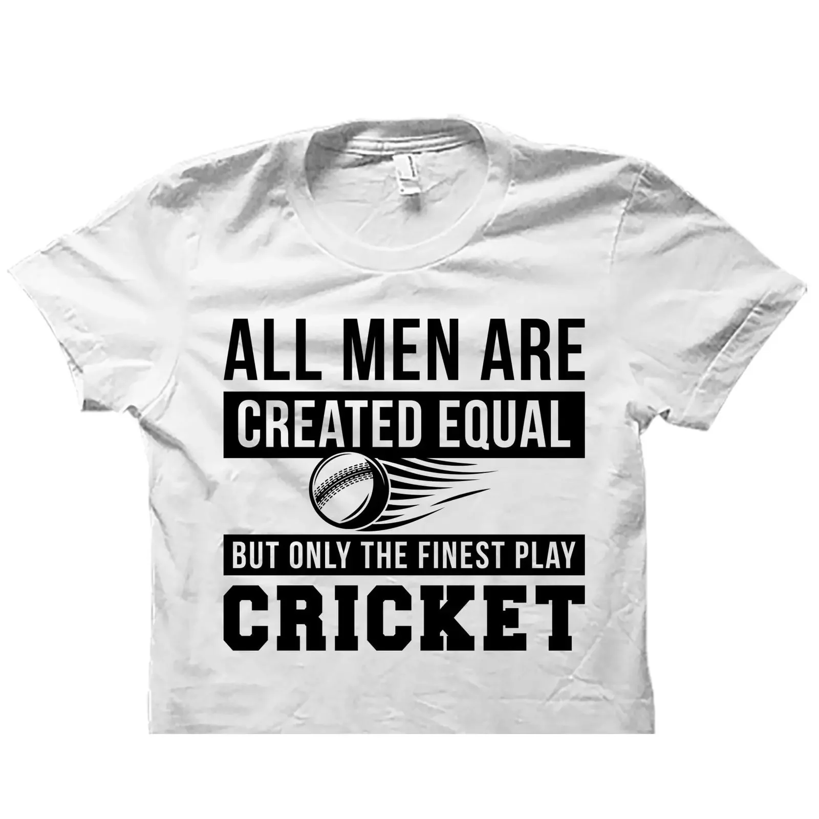 Only The Finest Play Cricket Funny Quote T Shirt Player for Men Fan Sport  vintage Washed Unisex Top For Everyday Wear