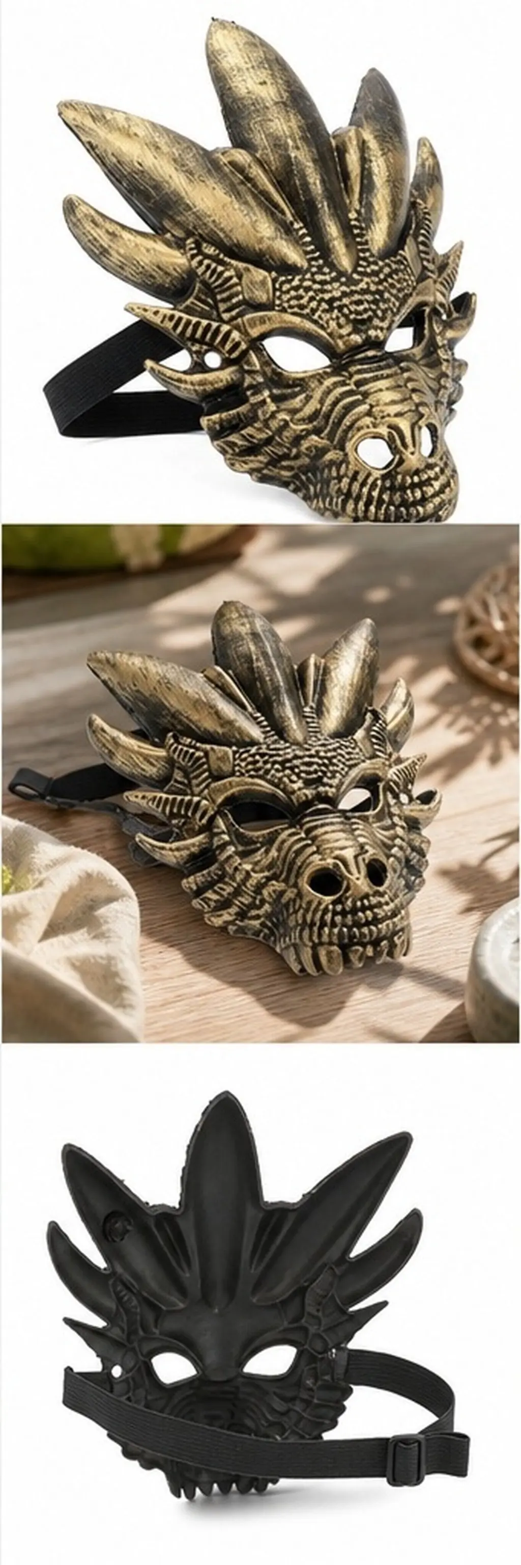 Funny Dinosaur Masks for Kids Realistic 3D Design Cosplay Costume Adjustable Strap Animal Head Halloween Party Supplies