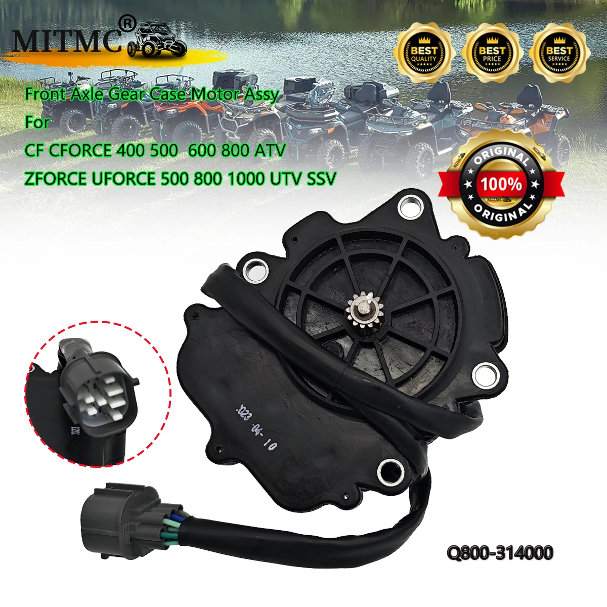 الأصلي المحور الأمامي والعتاد المحرك آسى ل CF CFORCE 400 500 600 800 ATV ZFORCE UFORCE 500 800 1000 UTV SSV Q800-314000 #1