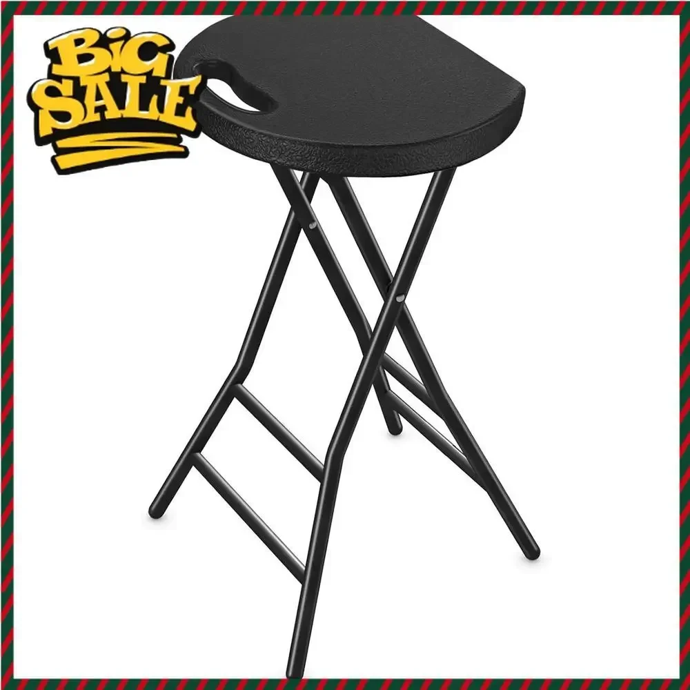 

BestsellerBestseller24 High Adjustable Metal Bar Stool with Safety Lock, Plastic Seat, Steel Legs, 550lbs Capacity, Black