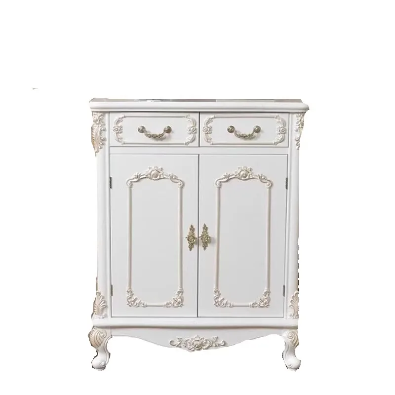 Factory direct sales, black, reddish-brown European shoe cabinet, Korean locker, gold-painted silver, ivory white, and white ent