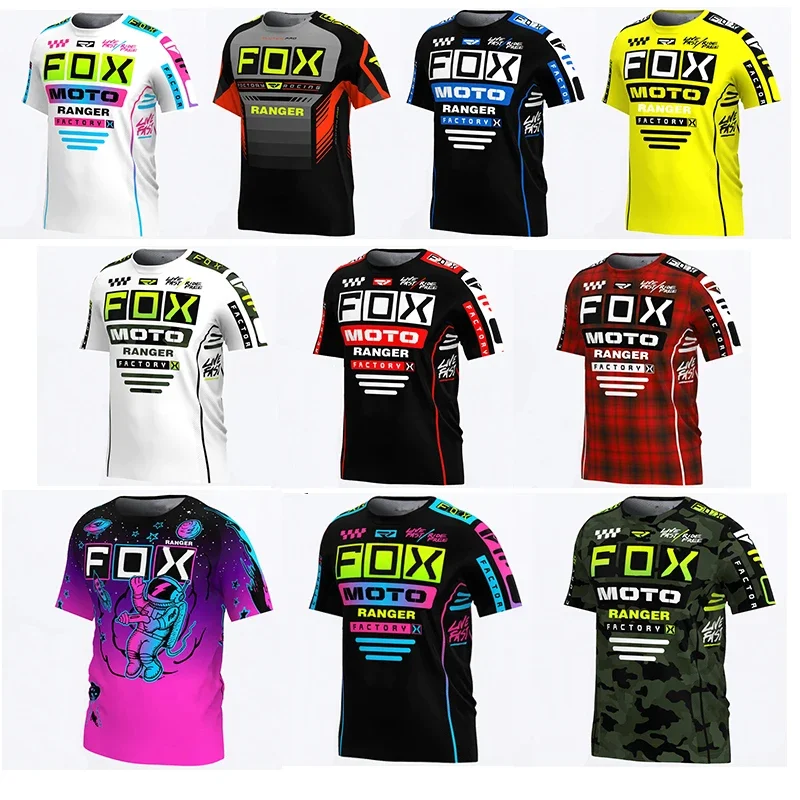 Motorcycle Mountain Team Racing Downhill Jersey MTB Offroad DH MX Bike Jersey Motorcycle Cross Country Mountain Fox Bike Jersey