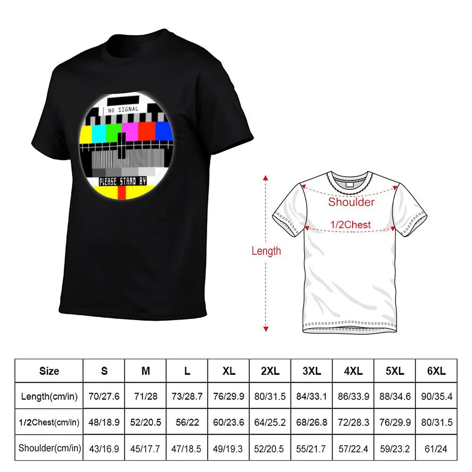 No signal Old TV Screen Funny T-Shirt UV Protection Outdoor Tee Shirt