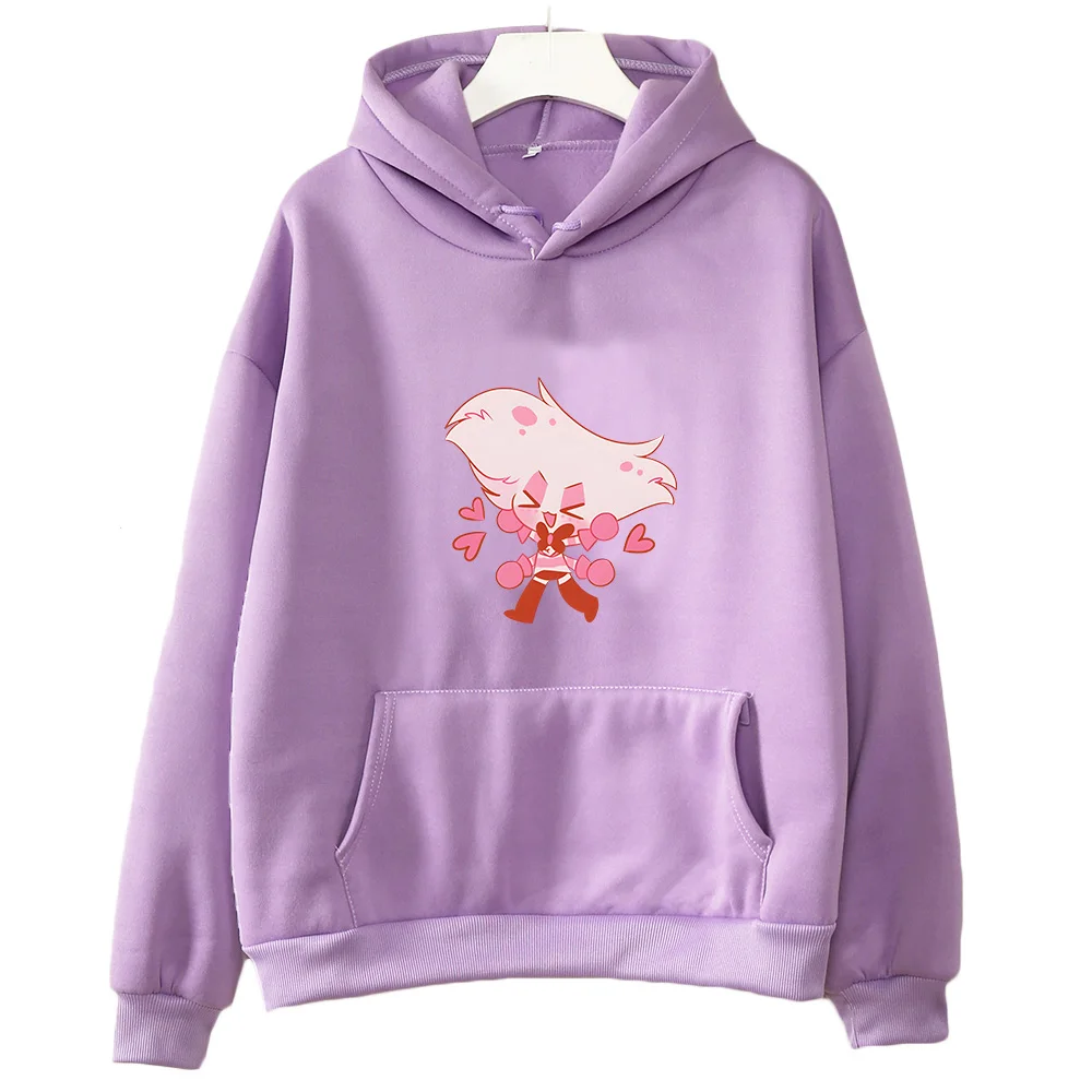 mit Kapuze Angel Dust Hoodie Anime Print Harajuku Kawaii Sweatshirt Fleece süße Kleidung Frauen Moletom Cartoon weiche Pullover