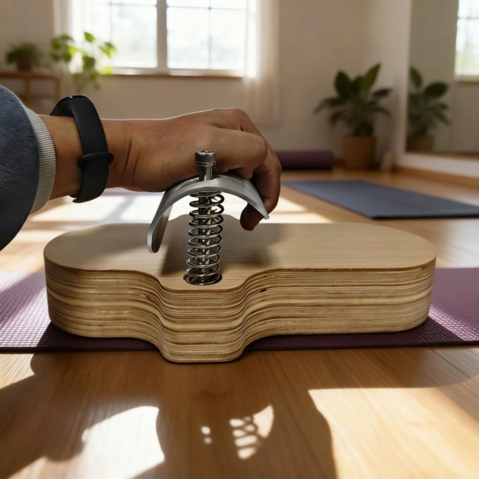 Foot Training Device with Springs Compact Wooden Foot Stretcher Arch Exerciser Portable Arch Exerciser Lightweight for Dancers