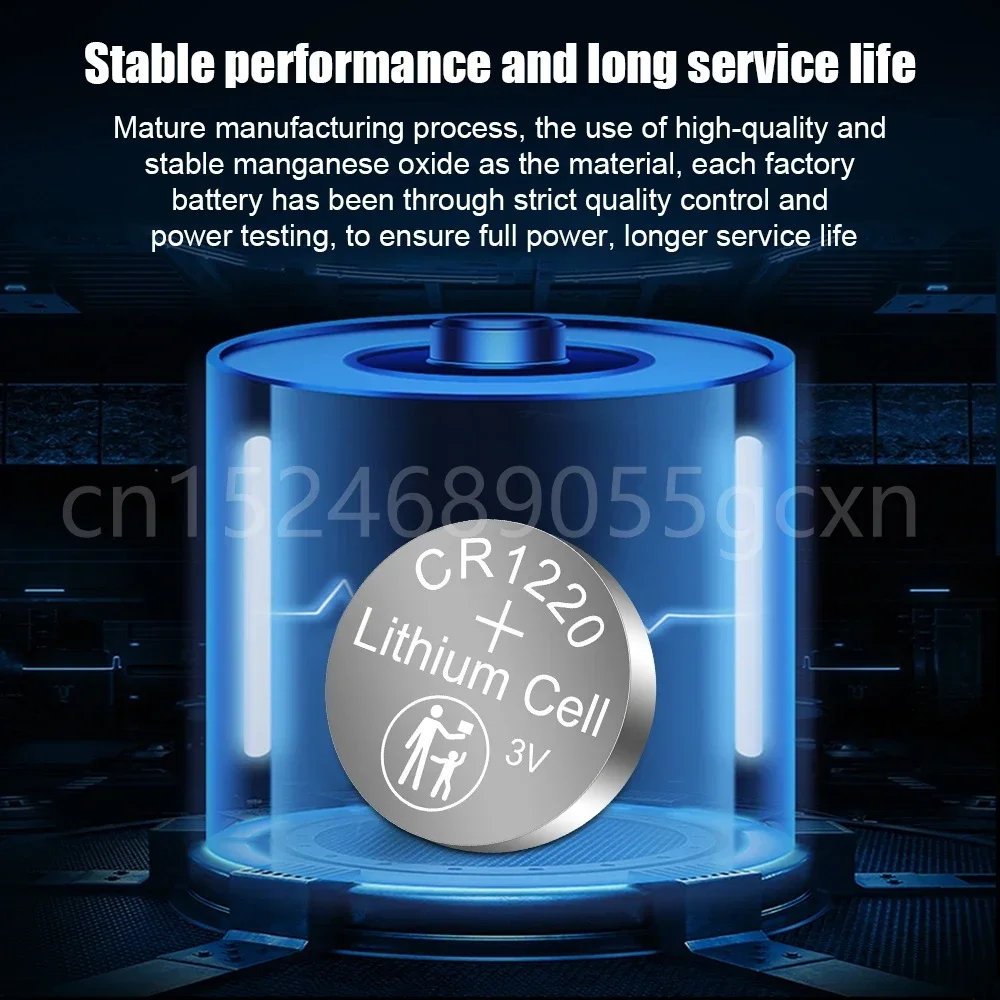 CR1220 CR 1220 LM1220 BR1220 KCR1220 3V Lithium Battery For Toy Watch Scale Calculator Car Remote Control Mouse Button Coin Cell