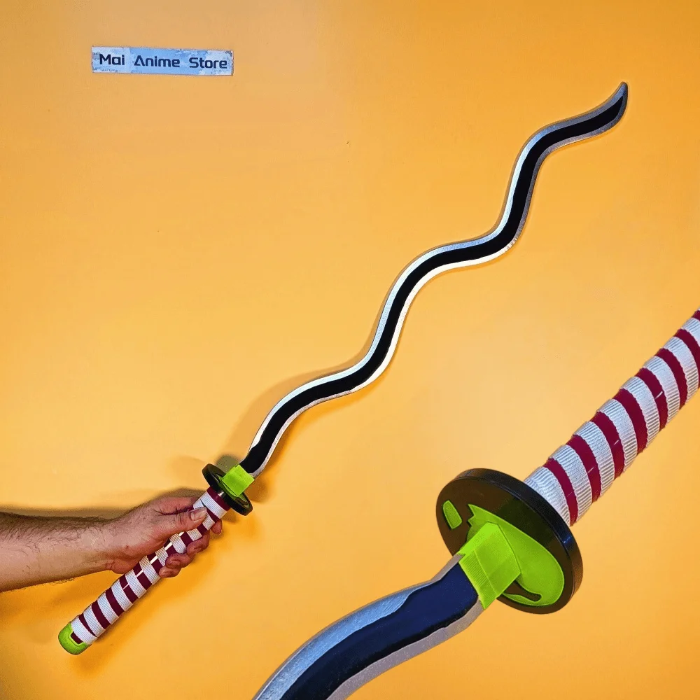 104cm 카타나 실물 크기 일본 카타나 사무라이 검 모델 중세 칼 검 검은색 칼 애니메이션 코스프레 소품 칼 날이 없는 장난감 선물