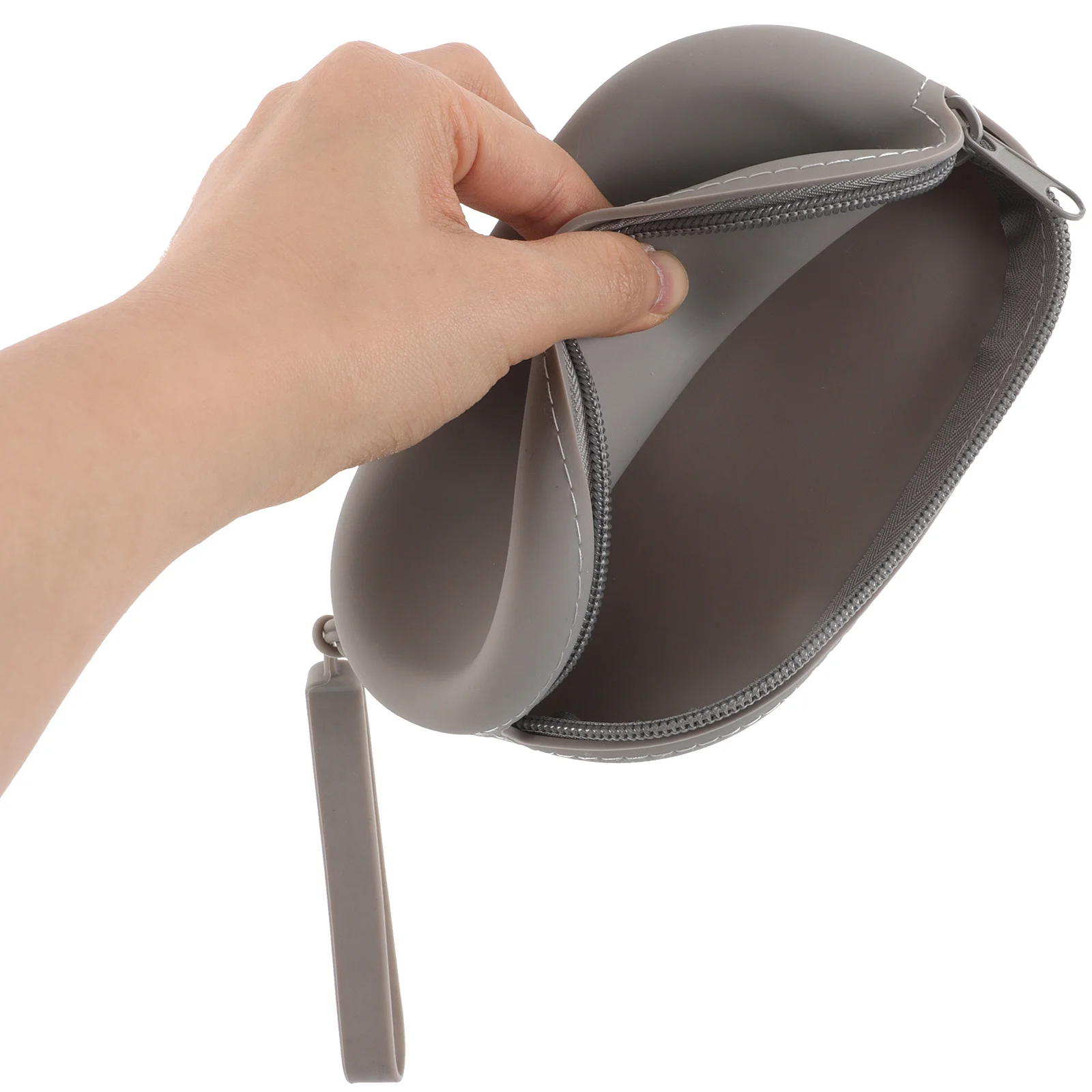 5Pcs Silicone Makeup Bag Compact Travel Pouch for Women Waterproof Small Zipper Pouches Change Wallet Keychain Portable