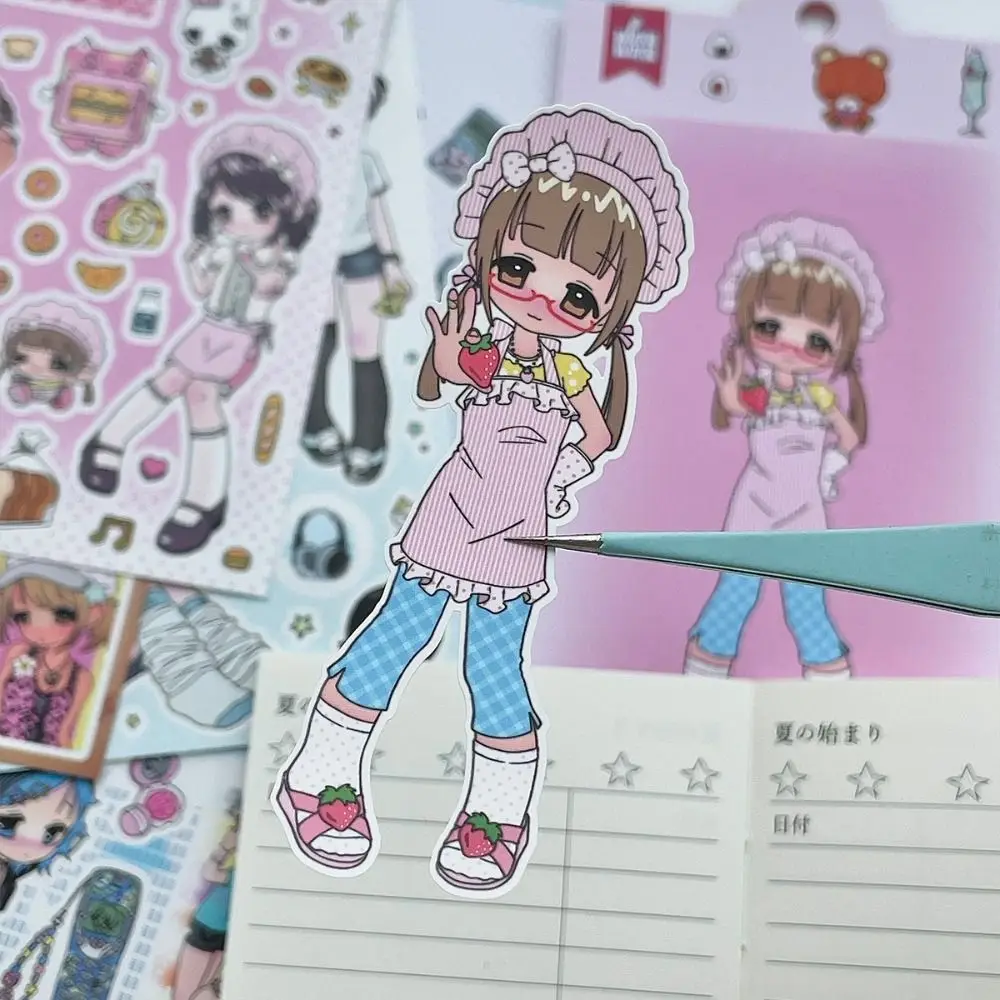 

Новые наклейки «сделай сам», наклейки для скрапбукинга, милые клейкие деко, канцелярские наклейки, аниме, каваи, наклейки для телефона