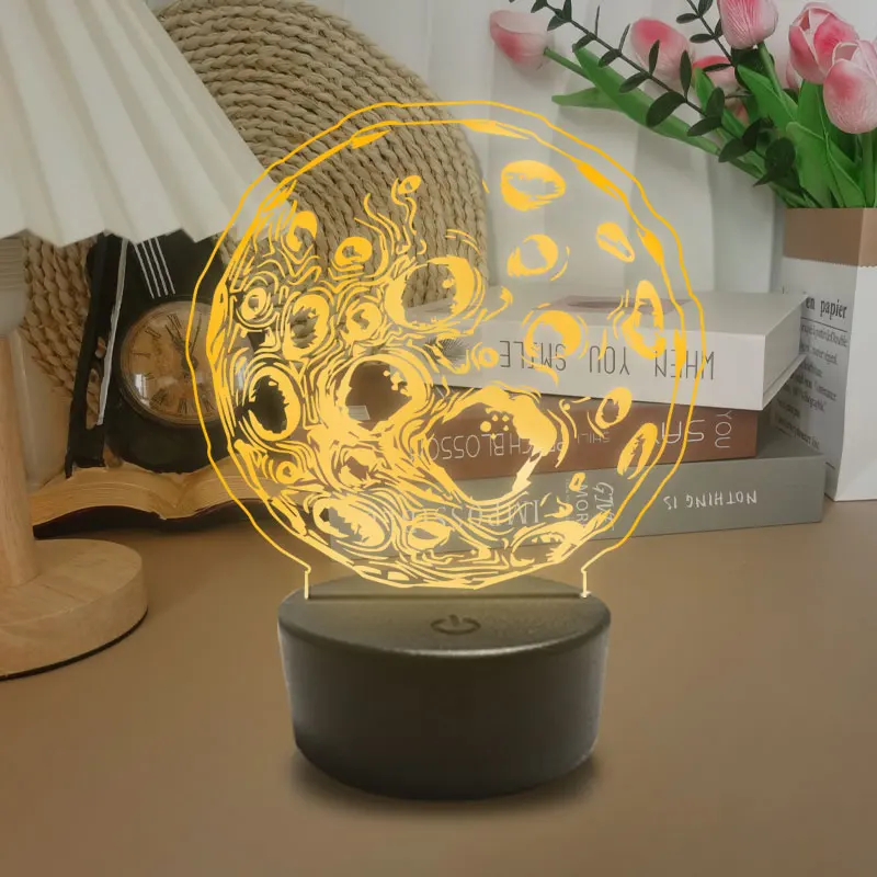 Personal isierte Geschenk USB Low Power Tisch lampe für Mond 3D Nachtlicht LED Acryl LED Nachtlicht für inländische Dekoration