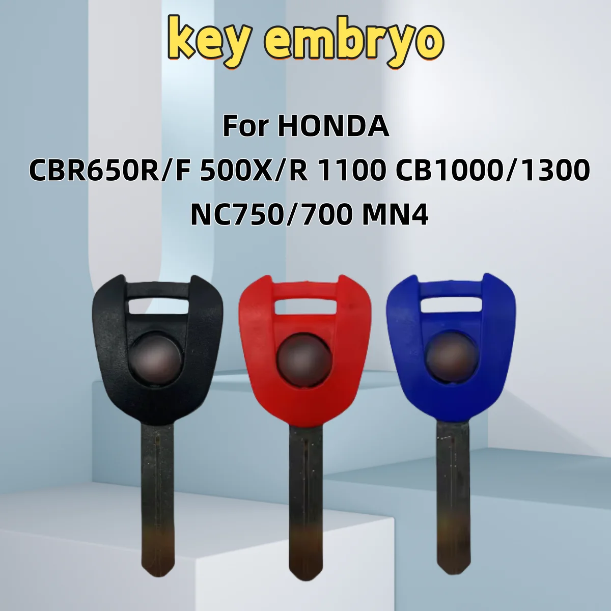 

30PC Blank Key Motorcycle Replace Uncut Keys can be placed anti-theft For HONDA CBR650R/F 500X/R 1100 CB1000/1300 NC750/700 MN4