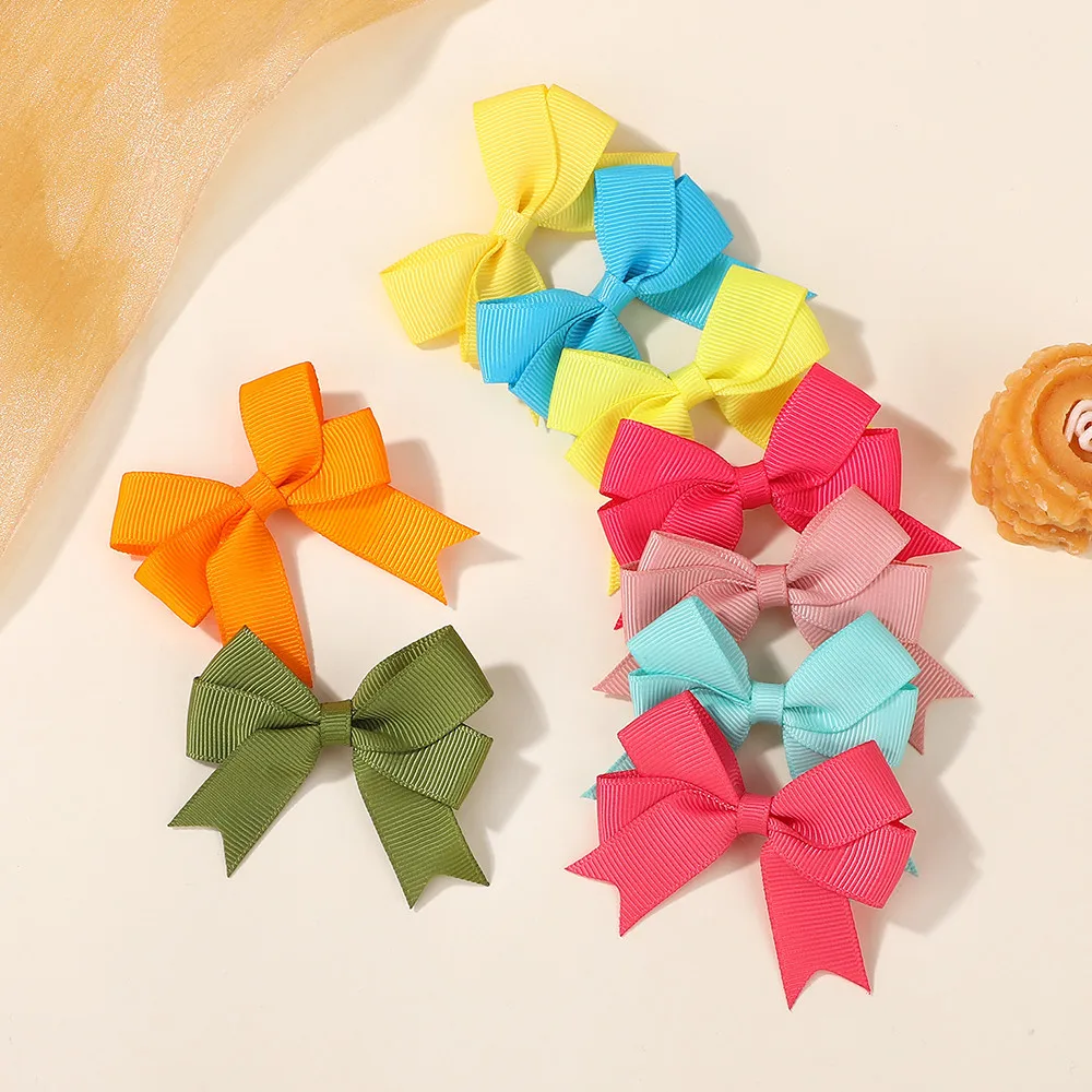 10 Stück Haarspangen Niedliche Schleifen Mädchen Haarschleifen Haarklammern Baby Haarnadeln Kopfschmuck Kinder Mini Haaraccessoires Geschenkset Mode