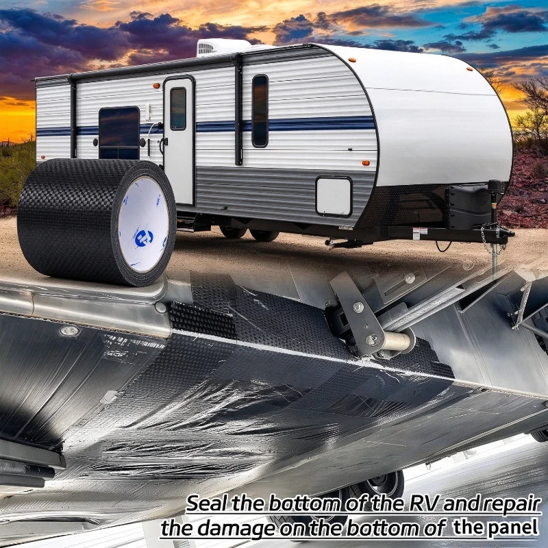 60MM 120MM 180MM RV Sealant Tape Waterproof Seal Tape - Weatherproof Sealant Roofing Tape for Roof Repair Camper Trailer Boat