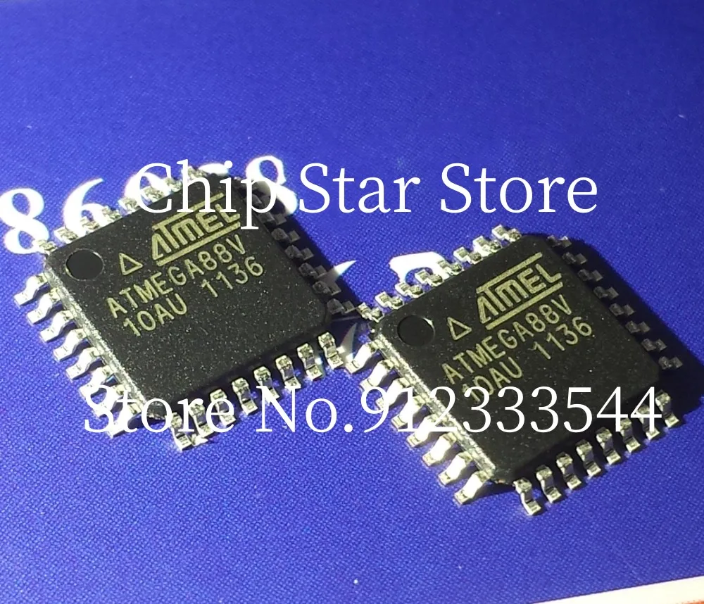 5-50pcs  ATMEGA88V-10AU  ATMEGA88V  TQFP32  8Bit MCU Microcontroller Low Power High Performance  100%New And Original